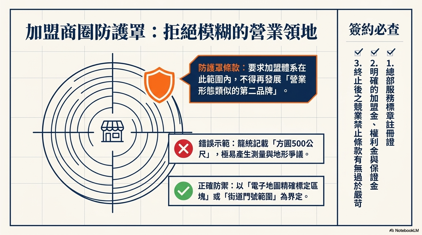 加盟商圈防護罩：拒絕模糊的營業領地