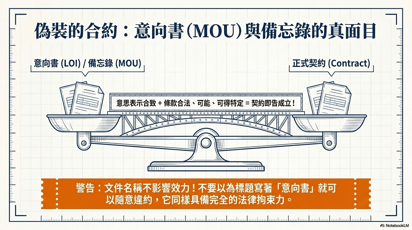 偽裝的合約：意向書 MOU 與備忘錄的真面目